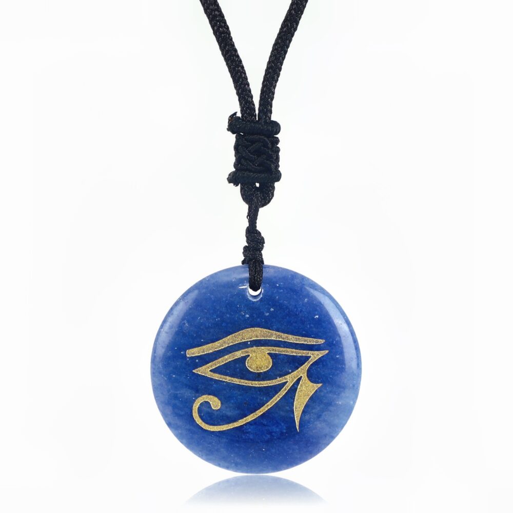 The Eye of Horus Blue Aventurine Necklace