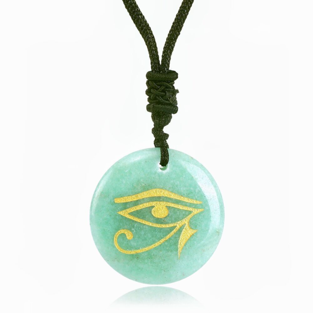 The Eye of Horus Green Aventurine Necklace