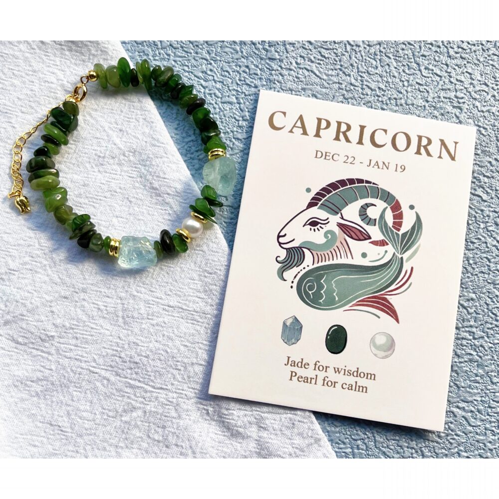 Capricorn - Harmony Pearls Zodiac Sign Bracelet for Balanced Energy