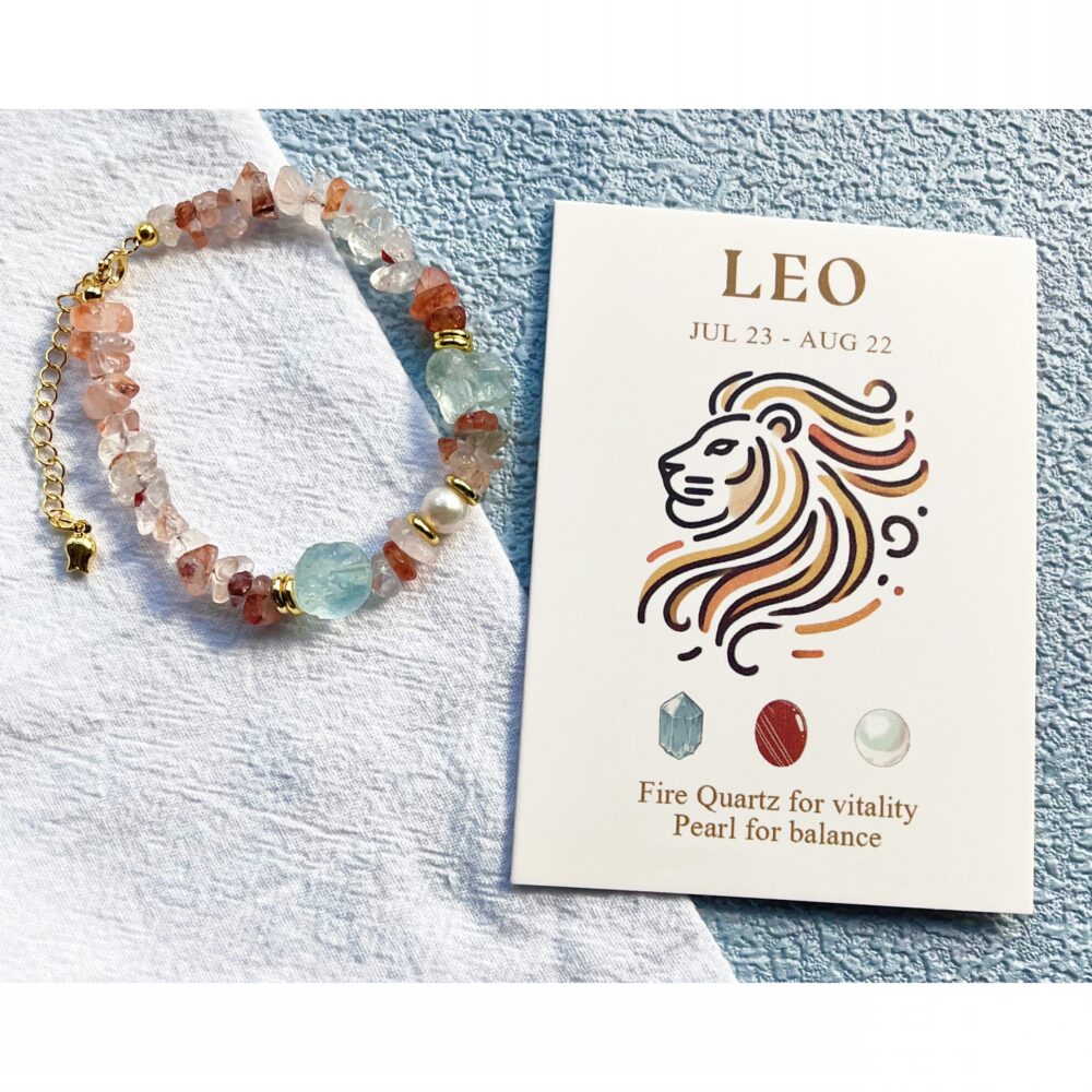 Leo - Harmony Pearls Zodiac Sign Bracelet for Balanced Energy