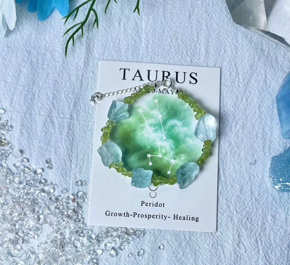 Taurus - Eternal Zodiac Crystal Armband für spirituelle Verbindung