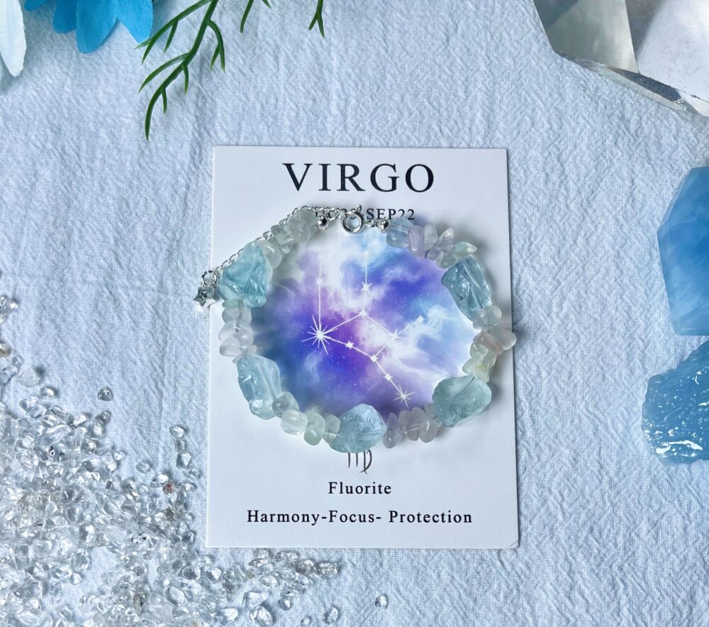 Virgo - Pulsera de Cristal del Zodiaco Eterno para la Conexión Espiritual